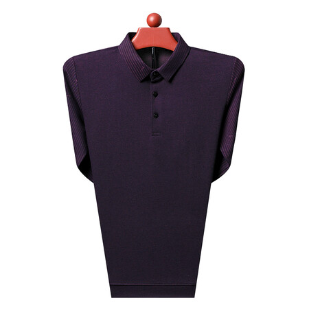 希努郞男装&802_v领提花短袖